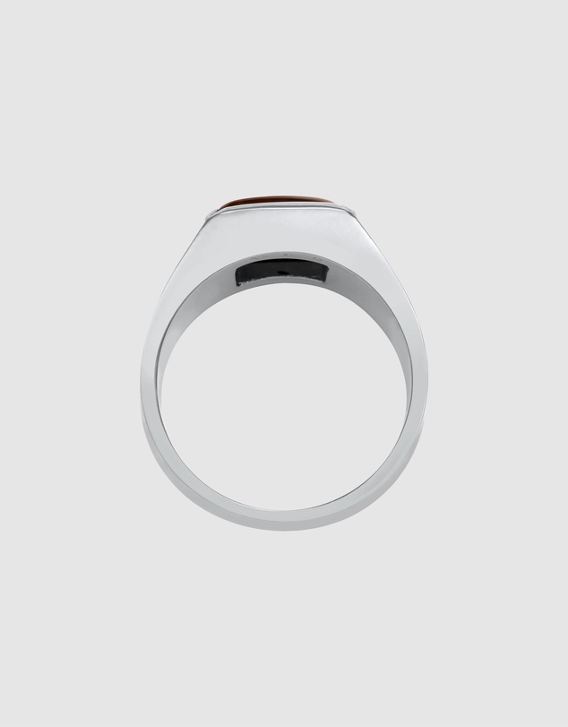 Kuzzoi - ICONIC EXCLUSIVE - Tiger's Eye Signet Ring in 925 Sterling Silver
