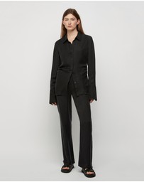 FRIEND of AUDREY - Perle 100% Cupro Straight Trouser