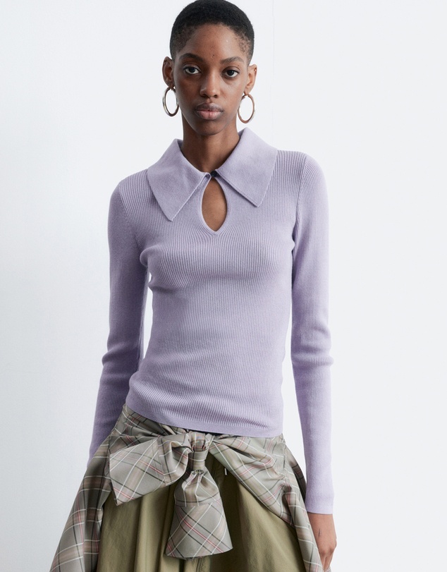& Other Stories - Keyhole Collar Top