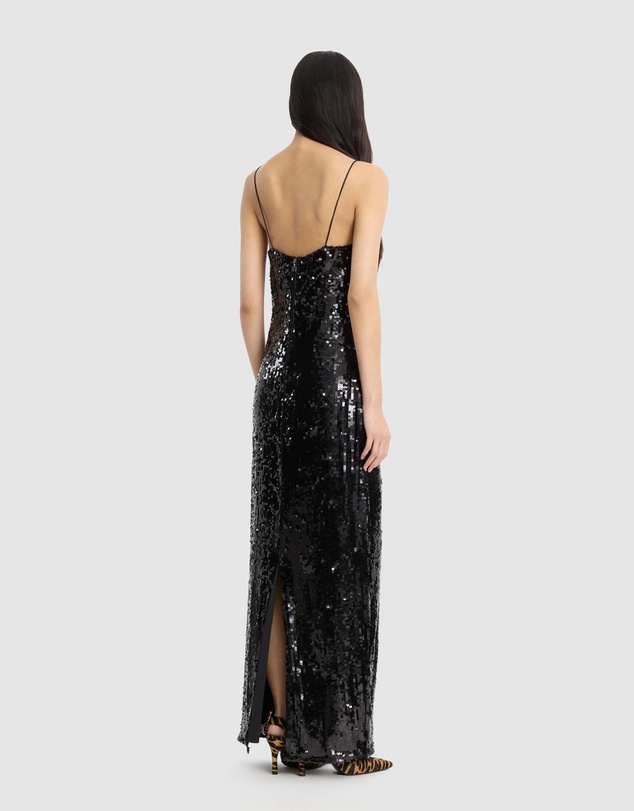 ROTATE - Sequins Maxi Slip Dress