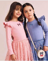 Huxbaby - Sequin Bow Tulle Dress - Babies-Kids