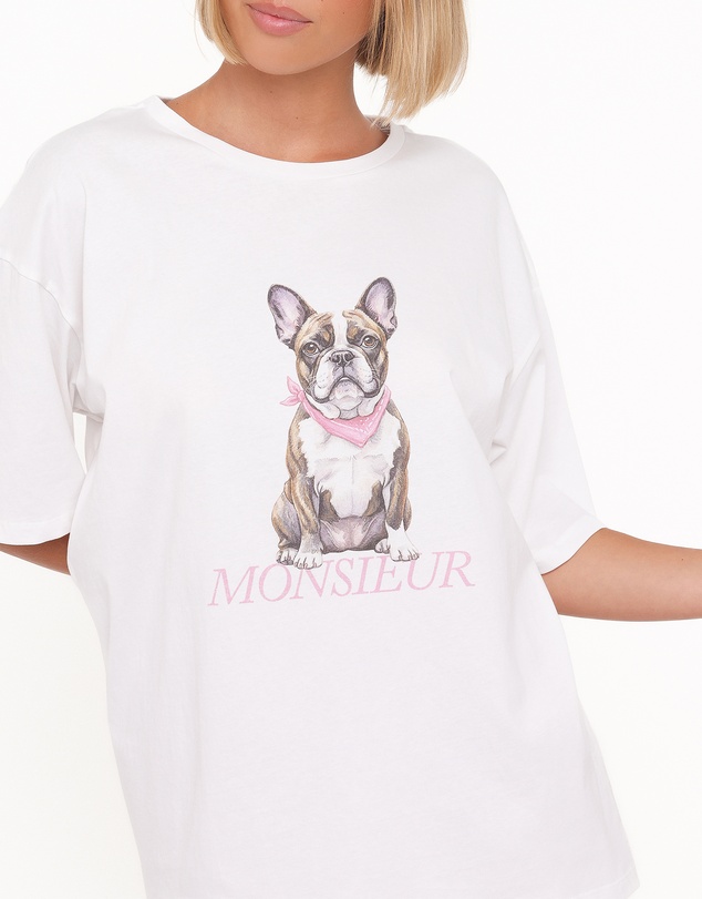 Petal & Pup - Monsieur Tee - White