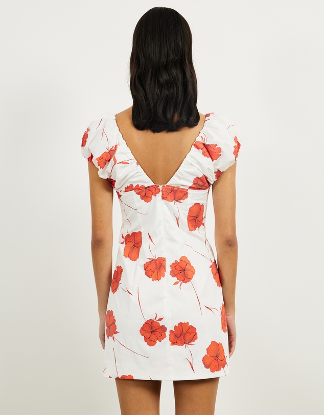 Lover - Posy Gathered Detail Mini Dress