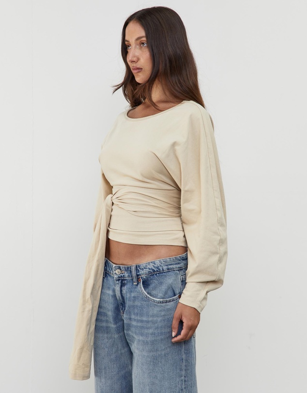 Pinky & Kamal - Waist Wrap LS top