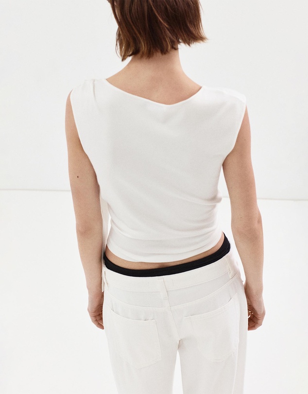 M.N.G - Fine Knit Jumper with Bow Detail