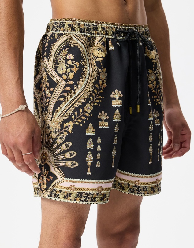 Camilla - Mid Length Boardshort With Elastic Waist