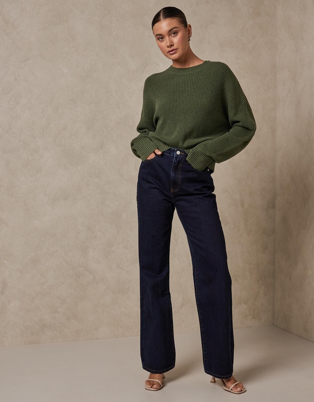 AERE - Cotton Cashmere Blend Relaxed Jumper