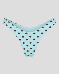 Vacay Swimwear - Positano Bottom Blue Polka