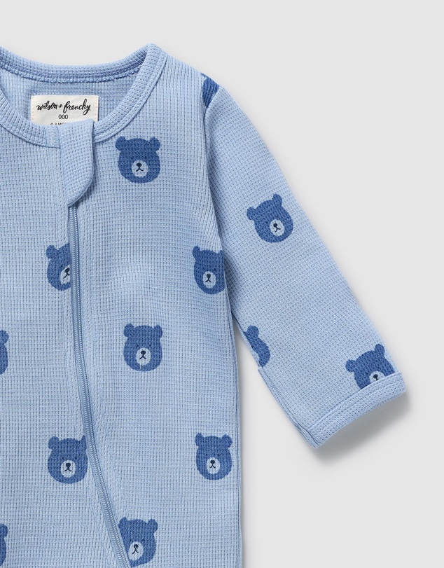 Wilson & Frenchy - Organic Waffle Zipsuit - Babies