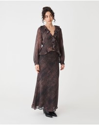 Forcast - Sonia Snake Maxi Skirt