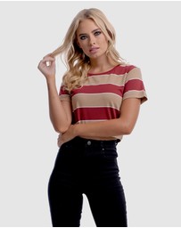 DVNT - Read Between Crop Top