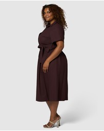 Something 4 Olivia - Orla Midi Linen Shirt Dress