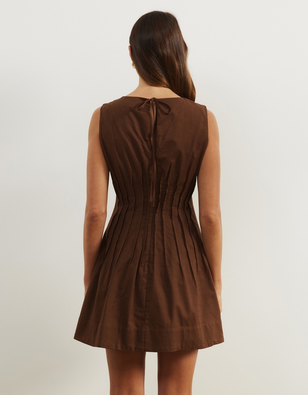 Atmos&Here - Anna Pin Tuck Shift Mini Dress