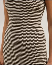 Atmos&Here - Juni Sleeveless Stripe Knit Dress