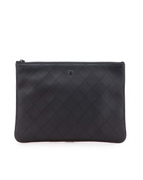 Pre-Loved by Azura Reborn - Pre-Loved chanel Quilted Leather Zip Pouch