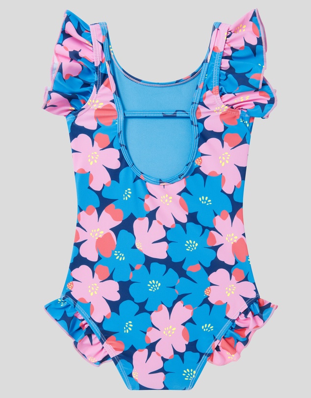 Boardies - Boardies Sully Floral Little Girls Ruffles Swimsuit