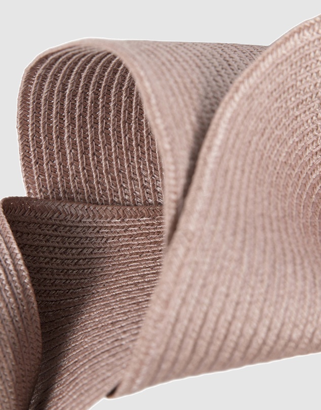 Max Alexander - Large Wavy Taupe Racing Fascinator