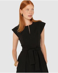 SACHA DRAKE - Zip Front Fit and Flare Dress