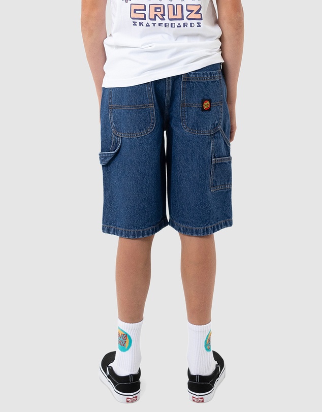 Santa Cruz - Classic Dot Carpenter Jean Shorts - Kids-Teens