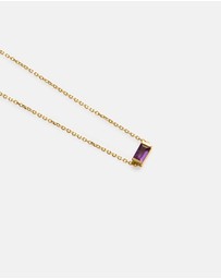 Kirstin Ash - Baguette Birthstone Bracelet February Amethyst