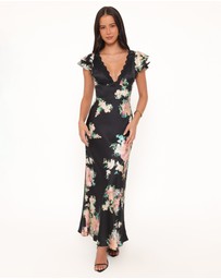 Petal & Pup - Arella Maxi Dress - Black Floral