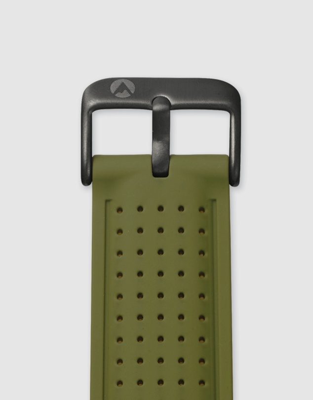 Maxum - Raglan Band Green Silicone Strap Black Buckle