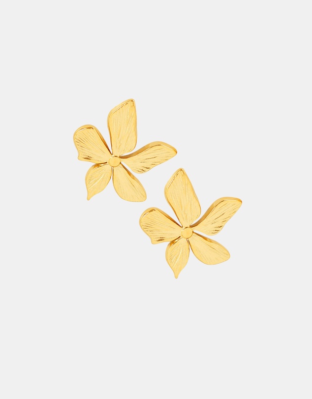 Pastiche - Florence Flower Stud gold plated earrings