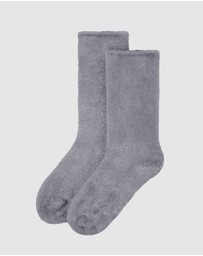 Bamboozld - 3 Pack Fluffy Bamboo Lounge Bed Crew Socks