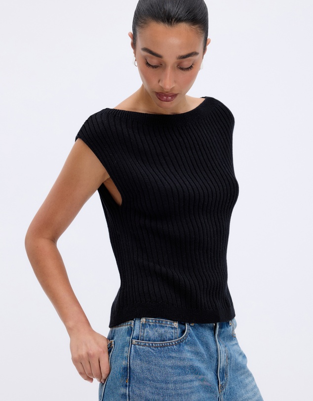 Minima Esenciales - Nalu Organic Cotton Cashmere Blend Knitted Top