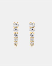 Ania Haie - Ania Haie Gold Gradient Pave Huggies