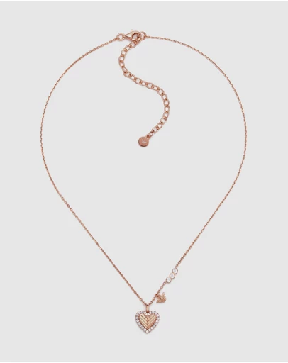 Emporio Armani - Rose Gold Tone Tone Necklace