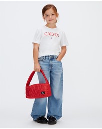 Calvin Klein Jeans - Girls High Rise Wide Leg Jeans