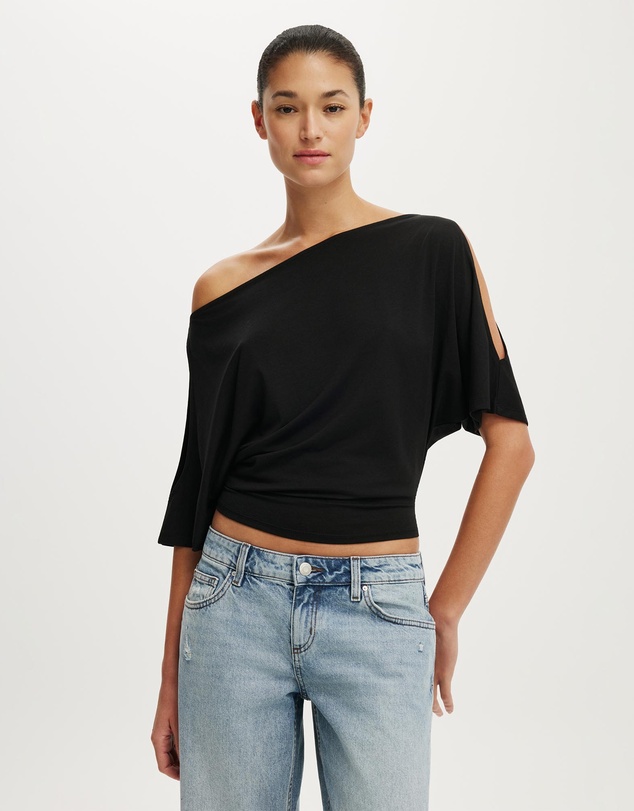 Cotton On - Sonny Cold Shoulder Short Sleeve