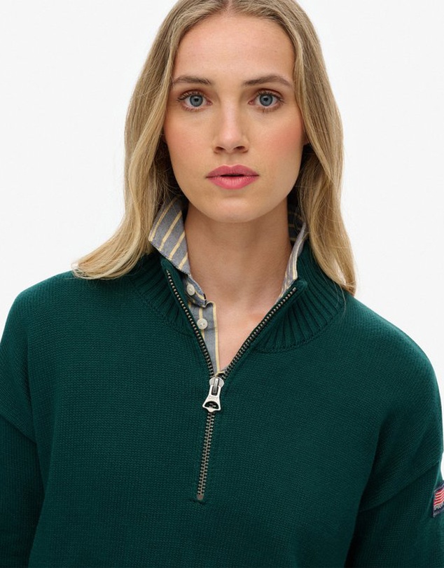 Superdry - Slouchy Knitted Half Zip