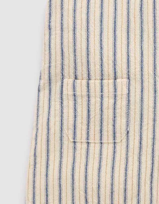 Purebaby - Relaxed Striped Overalls-Kids-Babies