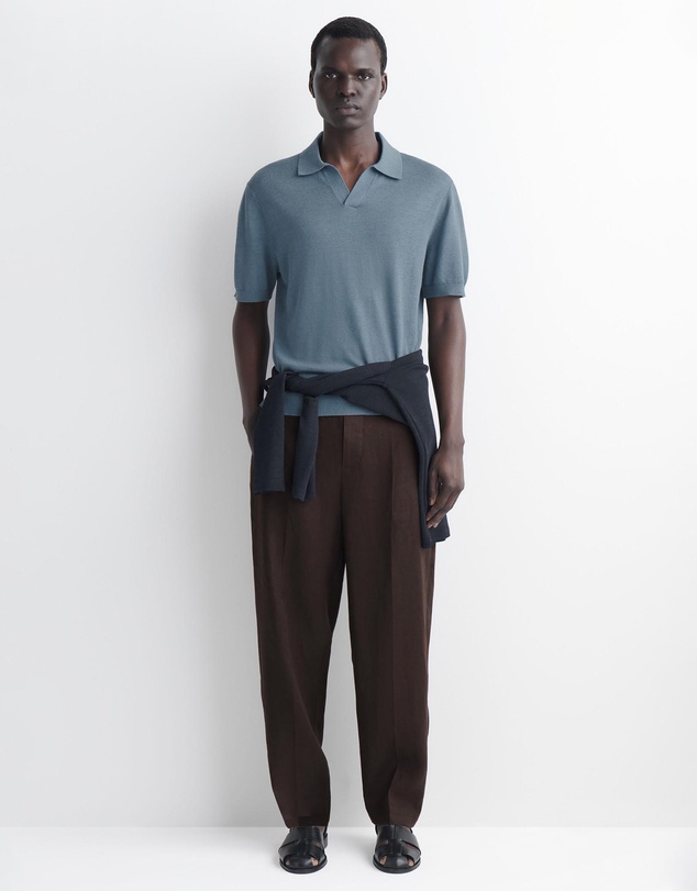 COS - Knitted Linen Polo Shirt