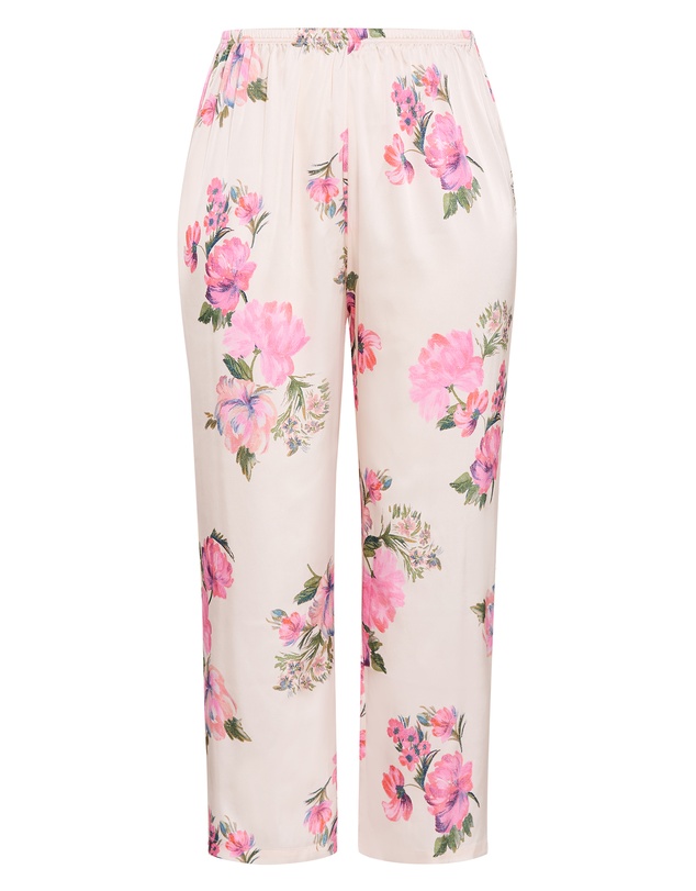 City Chic - Plus size Arcadia Cami Pant Set - pink