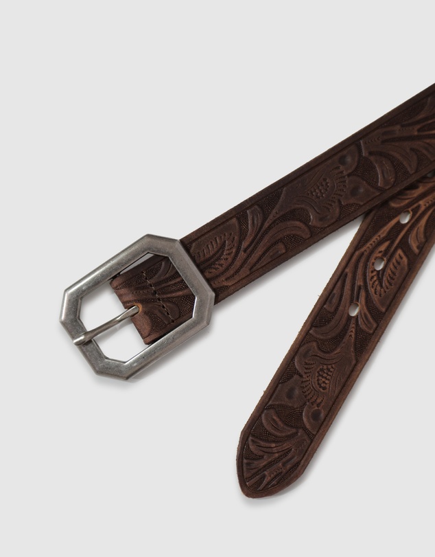 Belle & Bloom - Stand By Me Embossed Leather Belt