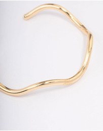 Lovisa - Gold Plated Wavy Wrist Cuff