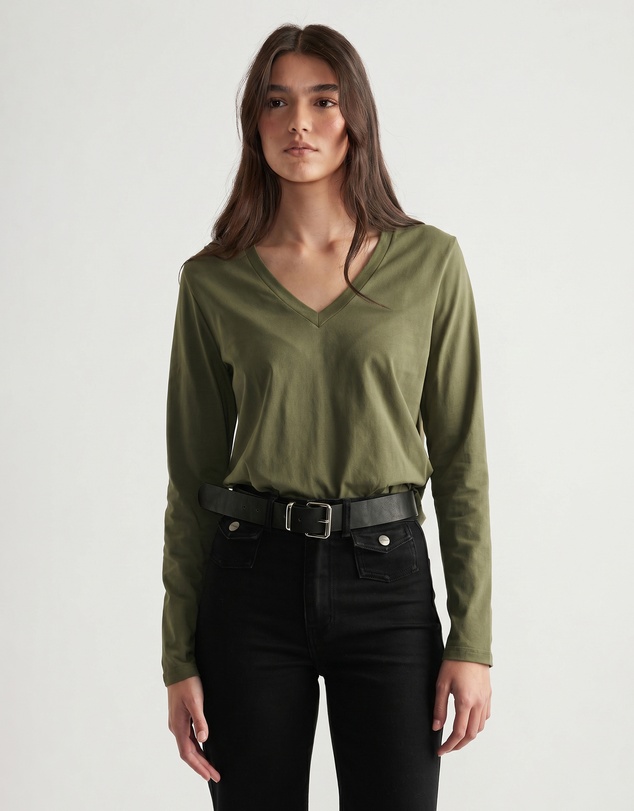 Decjuba - Imogen V Neck Long Sleeve