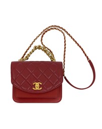 Pre-Loved by Azura Reborn - Pre-Loved Mini Quilted Calfskin and Caviar Chain Handle Flap