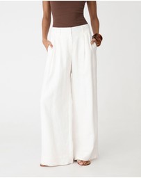 Forcast - Ami Wide Leg Linen Pants