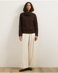 Atmos&Here - Zuri Cable Knit Sweater