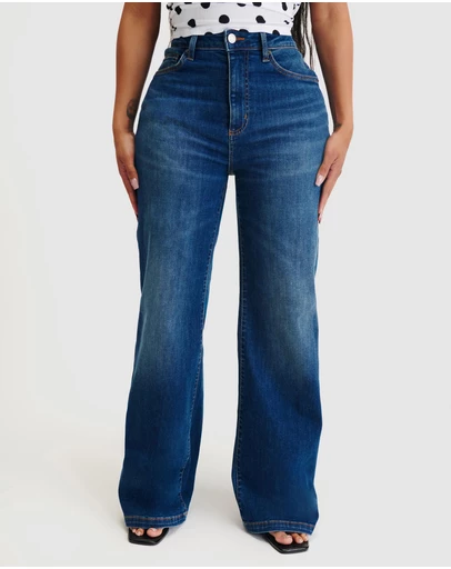 Cotton On - Curvy Stretch Wide Jeans