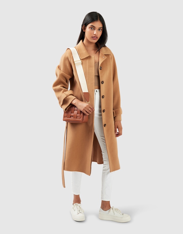 Belle & Bloom - Shore To Shore Belted Wool Coat