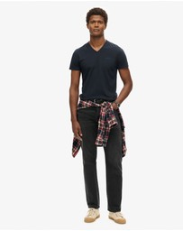 Superdry - Essential Logo Embroidered Vee Slim Fit Tee