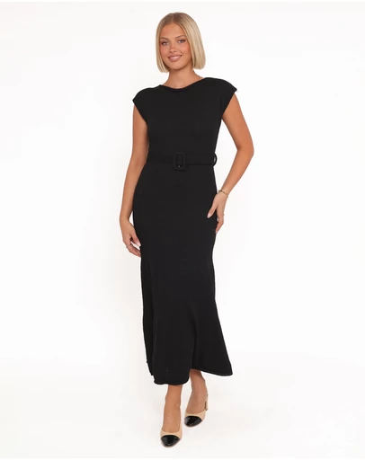 Petal & Pup - Alberta Midi Dress - Black