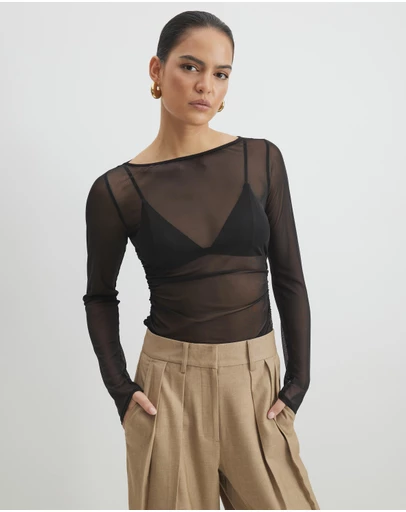 AERE - Celosia Mesh Top