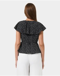 Forcast - Jules Ruffle Wrap Blouse