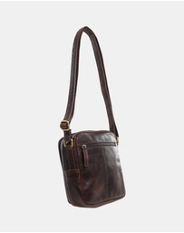 Pierre Cardin - Pierre Cardin Men's Leather Classic Crossbody Bag